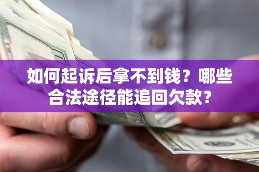 武汉如何起诉后拿不到钱？哪些合法途径能追回欠款？
