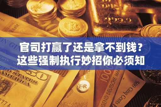 武汉官司打赢了还是拿不到钱？这些强制执行妙招你必须知道