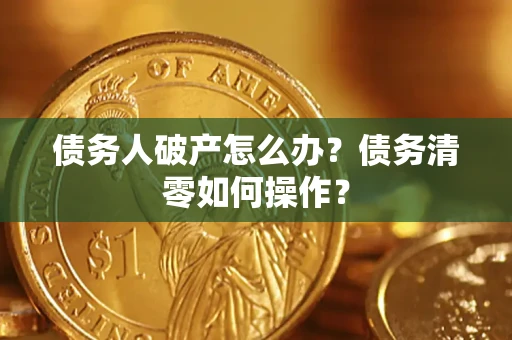 武汉债务人破产怎么办？债务清零如何操作？