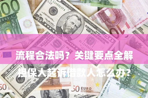 武汉

担保人起诉借款人怎么办？流程合法吗？关键要点全解析