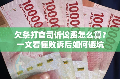 武汉欠条打官司诉讼费怎么算？一文看懂败诉后如何避坑