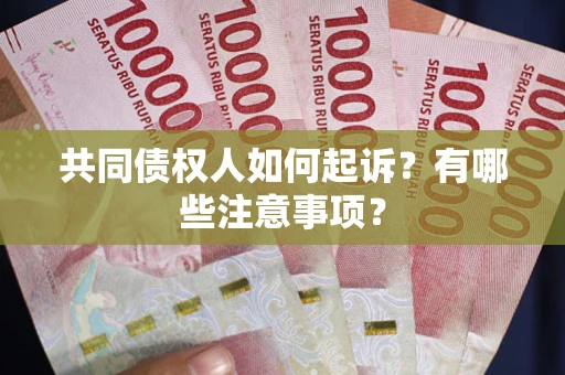 武汉共同债权人如何起诉？有哪些注意事项？