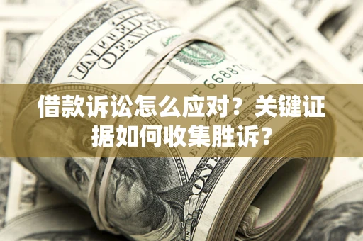武汉借款诉讼怎么应对？关键证据如何收集胜诉？
